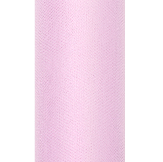 Rouleau de tulle rose clair 15cm 9m