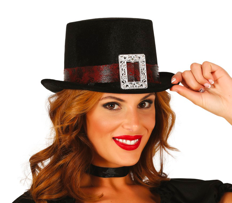 Chapeau velours noir