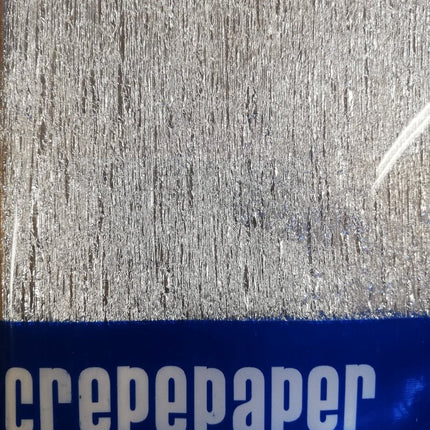 Papier crépon Argent 50cm 2.5m