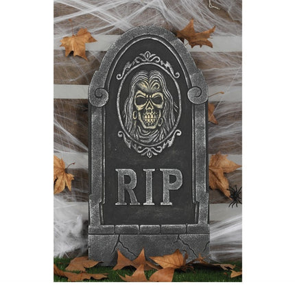 Halloween Tombstone Skull 65cm
