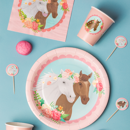 Assiettes Cheval 23cm 8pcs