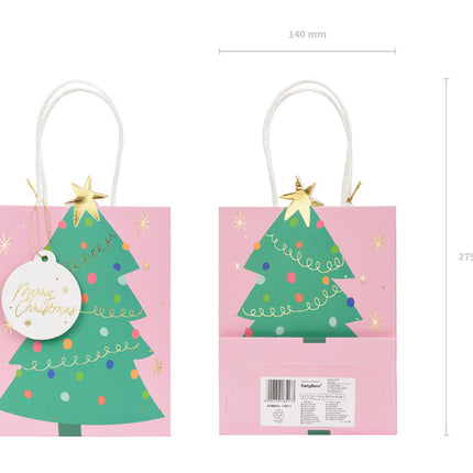 Sac cadeau sapin de Noël 20cm
