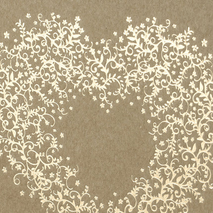 Livre d'or Coeur Marron 20.5cm