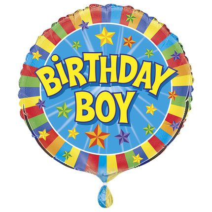 Ballon à l'hélium Anniversaire Garçon Vide 45cm
