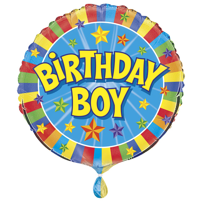 Ballon à l'hélium Anniversaire Garçon Vide 45cm