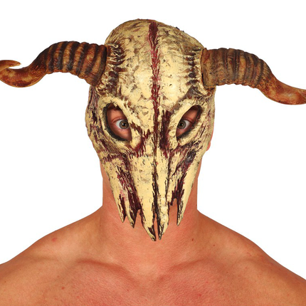 Masque crâne cornes