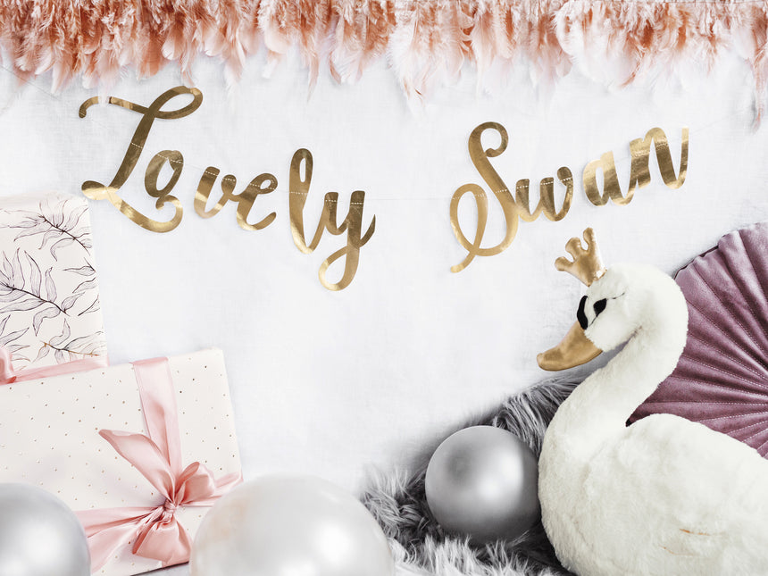 Guirlande Lovely Swan Gold 64cm