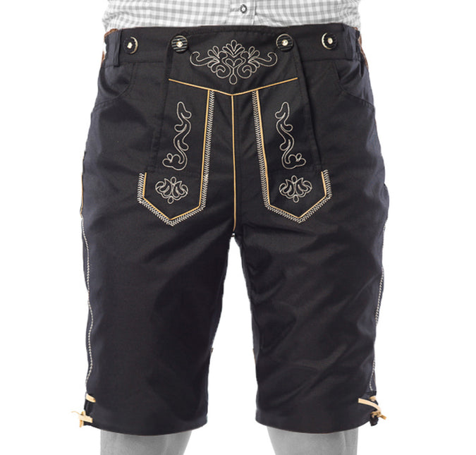 Lederhosen Court Noir et Bretelles
