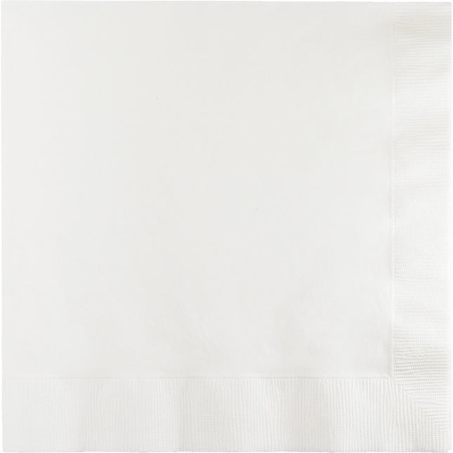 Serviettes blanches à 2 couches 33cm 20pcs