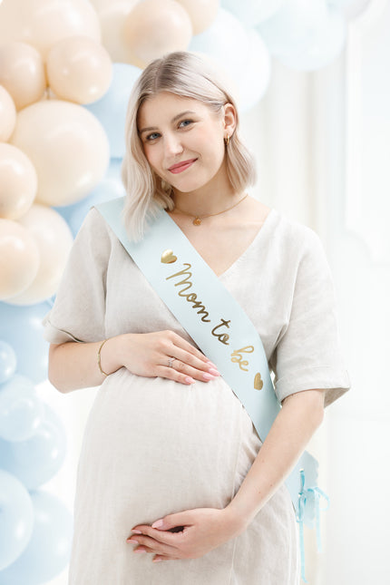 Ceinture bleue de la future maman 75cm