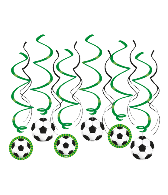 Décoration suspendue en forme de ballon de football