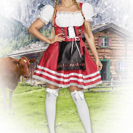 Robe Dirndl Oktoberfest Rouge