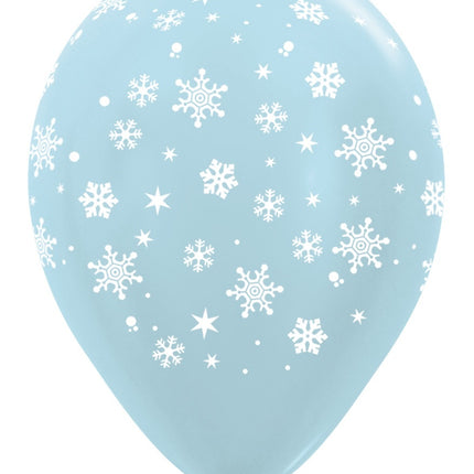 Ballons Flocon de neige Mélange 30cm 25pcs