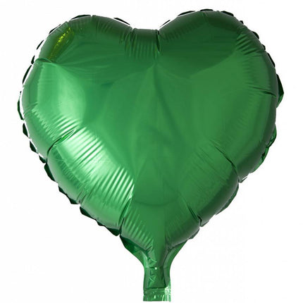 Ballon à l'hélium Coeur Vert 46cm vide