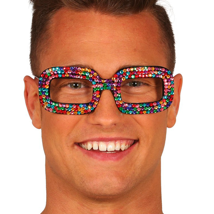 Lunettes pop pailletées
