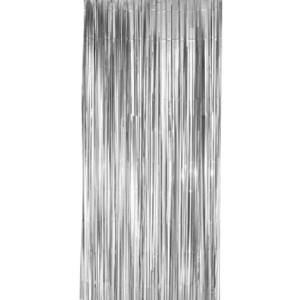Rideau de porte argenté 2.15m