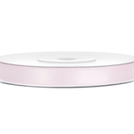 Ruban de satin rose pâle 6mm 25m
