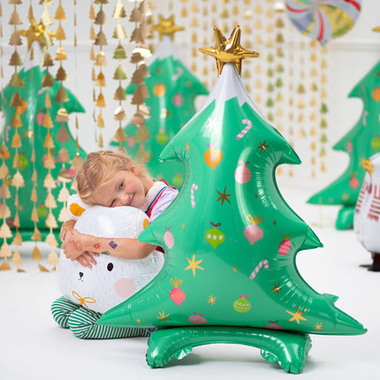 Ballon à l'hélium arbre de Noël vide 94cm