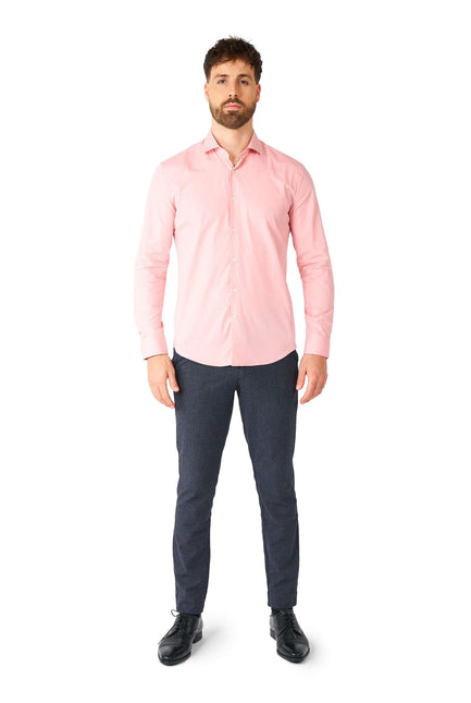Chemise rose pâle pour hommes <tc>OppoSuits</tc>
