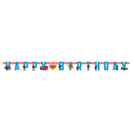 Guirlande de lettres Sam le pompier 1.8m