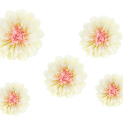 Pompons Fleurs 5pcs
