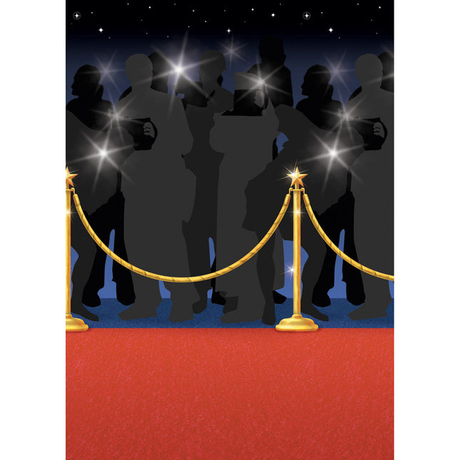 Hollywood Wall Decoration Red Carpet 12.2m