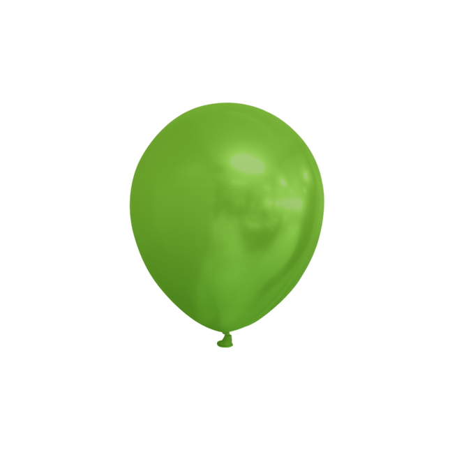 Ballons vert citron métallisé 13cm 100pcs
