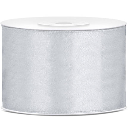 Ruban Satin Argent 50mm 25m