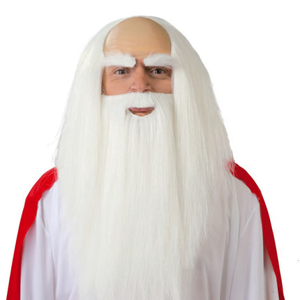 Perruque Gandalf du Seigneur des Anneaux Blanc