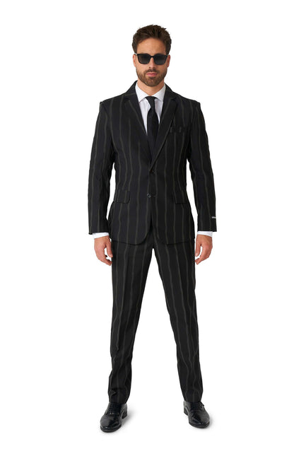 Costume noir à rayures Hommes <tc>Suitmeister</tc>