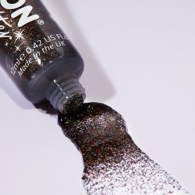 Moon Glitter Gel holographique à paillettes fines noir 12ml
