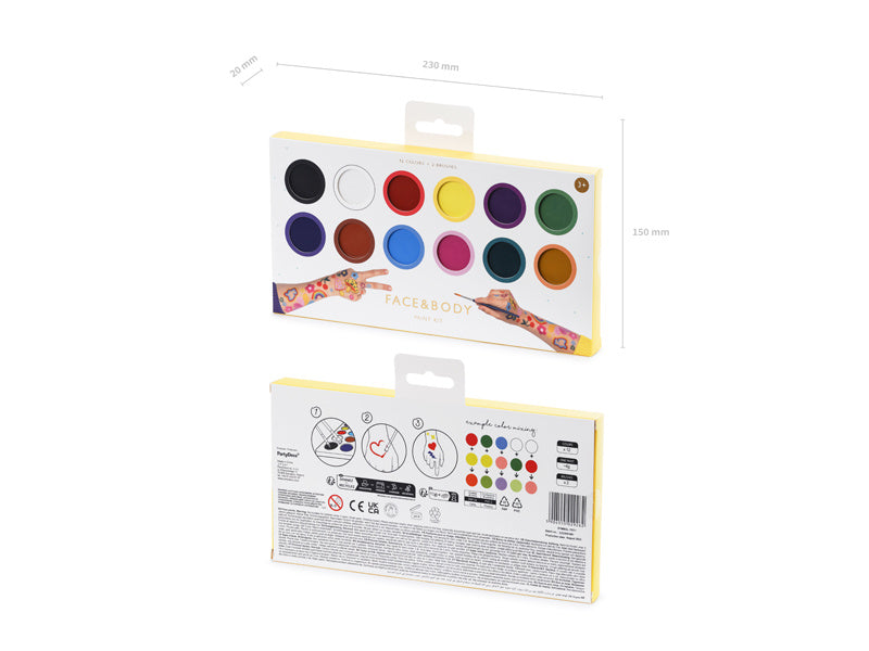 Maquillage coloré 12 pièces