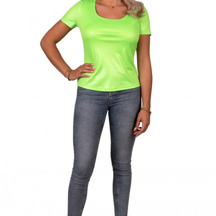 T-Shirt femme vert fluo