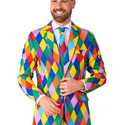Costume de clown arc-en-ciel Hommes <tc>Suitmeister</tc>