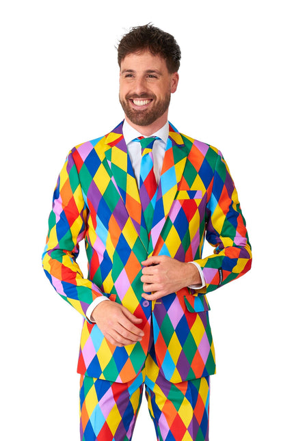 Costume de clown arc-en-ciel Hommes <tc>Suitmeister</tc>