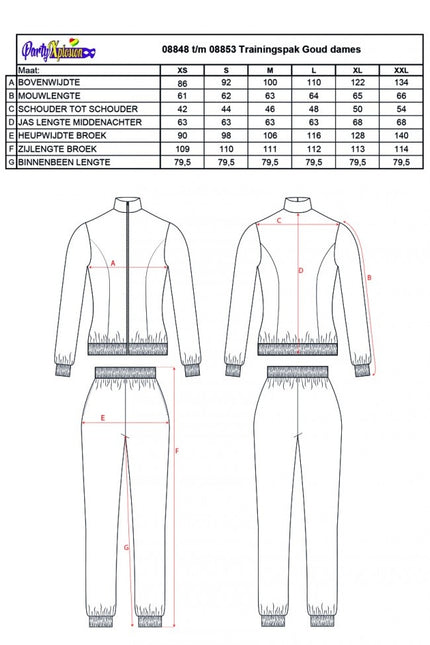 Tracksuit Gold Ladies