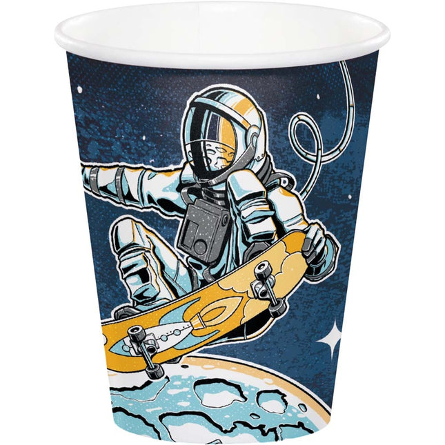Assiettes de fête de l'espace 236ml 8pcs