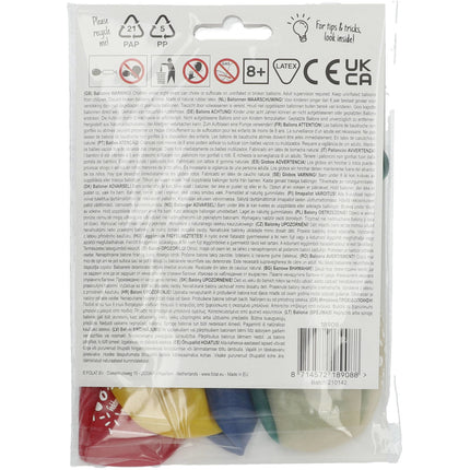 Ballons Happy 8th Bday 33cm 6pcs
