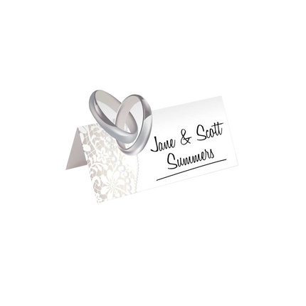 Cartes de table avec nom Mariage 36pcs