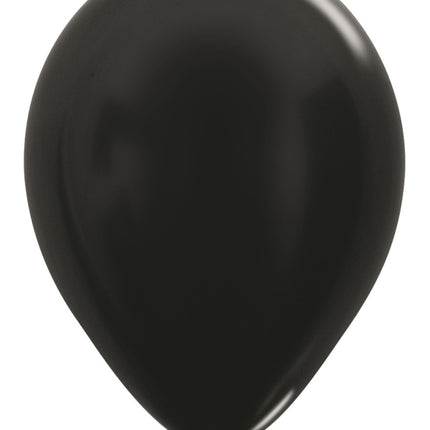 Ballons de baudruche Noir Métallique 30cm 50pcs