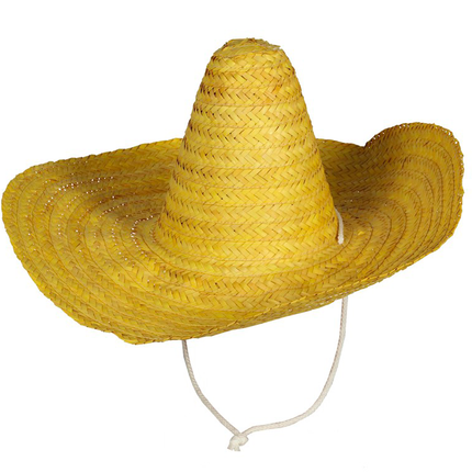 Chapeau mexicain jaune