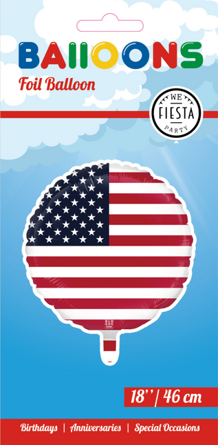 America Helium Balloon Empty 45cm