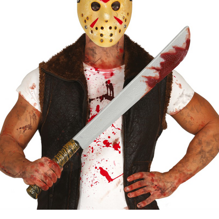 Halloween Machette sanglante 74cm