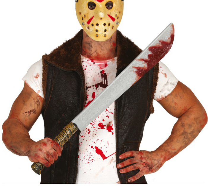 Halloween Machette sanglante 74cm