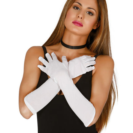Gants blancs 45cm