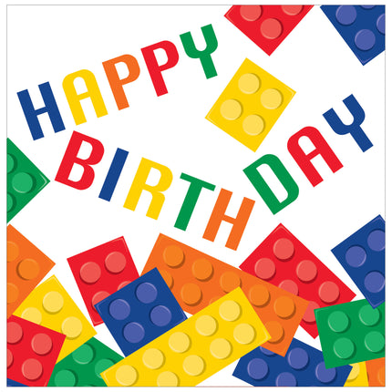 Serviettes Lego Happy Birthday 33cm 16pcs