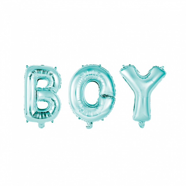 Jeu de lettres pour ballons Garçon Bleu 41cm