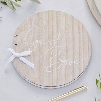 Livre d'or de mariage rond 21cm