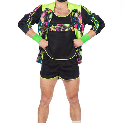 Tenue d'aérobic 80S Hommes
