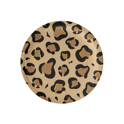 Assiettes panthère 23cm 8pcs